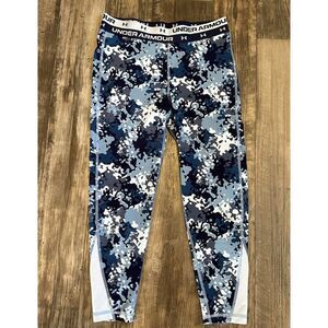 Under Armour Leggings  Womens Size Small‎ UA HeatGear Print Floral Crop